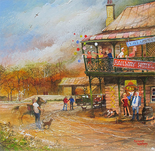 Railway Hotel - Maynard Waters Artist