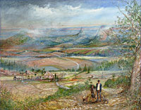 Glasshouse Mountains art work